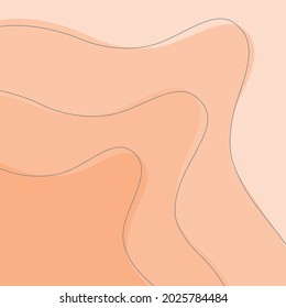 Orange liquid motion direction. Out of the box. Patterns and backgrounds, vector.