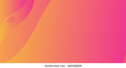 Orange liquid wave abstract background for presentation design