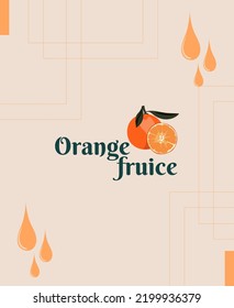 orange logo card vector design