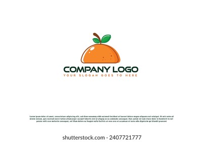 orangefarbenes Logo-Design. Firmenlogo-Design für Orange
