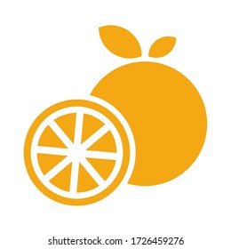 orange logo design flat icon
