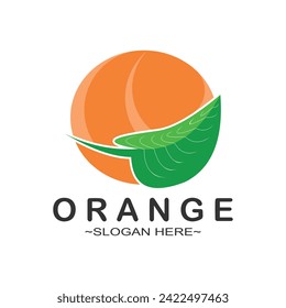 Diseño de logotipo naranja con nuevo vector de concepto de idea