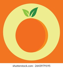Orange logo design Premium Vector Icon