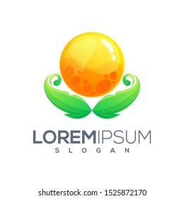 orange logo design ready to use