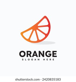 Orange logo design symbol. Vector illustration