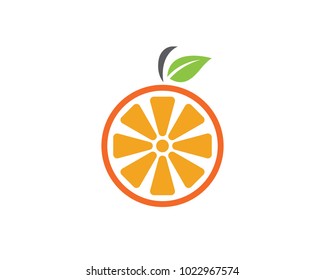 Orange logo design Vector icon illustration design