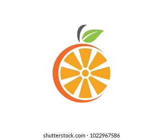 Orange logo design Vector icon illustration design