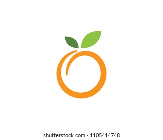 Orange logo design Vector icon illustration design