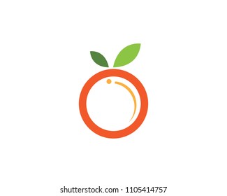 Orange logo design Vector icon illustration design