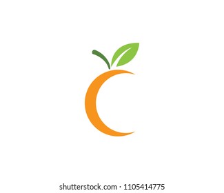Orange logo design Vector icon illustration design