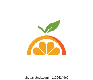 Orange logo design Vector icon illustration design