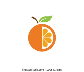 Orange logo design Vector icon illustration design