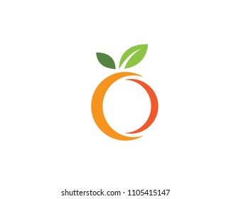 Orange logo design Vector icon illustration design