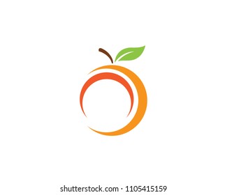 Orange logo design Vector icon illustration design