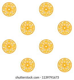 Orange logo design Vector icon illustration design. Piece of orange isolated on white.