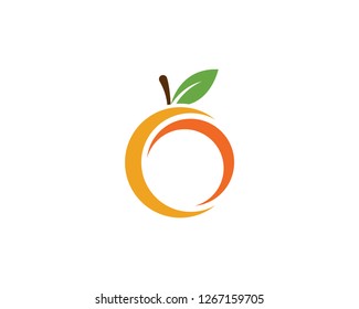 Orange logo design Vector icon illustration design