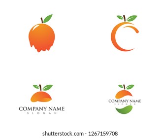 Orange logo design Vector icon illustration design