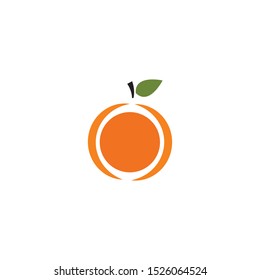 Orange logo design Vector icon illustration design