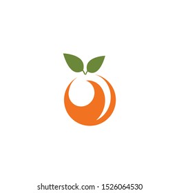 Orange logo design Vector icon illustration design