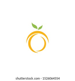 Orange logo design Vector icon illustration design