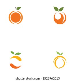 Orange logo design. Vector icon. illustration design.