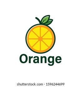 Orange logo design Vector icon illustration design
