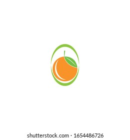 Orange logo design Vector icon illustration design