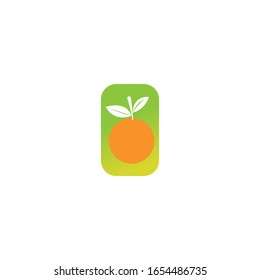 Orange logo design Vector icon illustration design