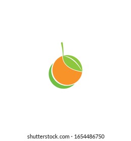Orange logo design Vector icon illustration design