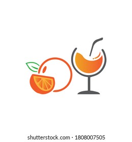 Diseño de logotipo naranja Diseño de icono Vector