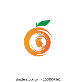 Orange logo design Vector icon illustration design