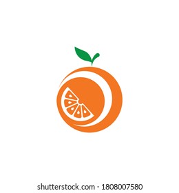 Orange logo design Vector icon illustration design