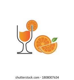 Orange logo design Vector icon illustration design