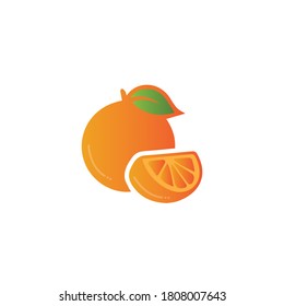 Orange logo design Vector icon illustration design