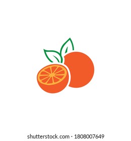 Orange logo design Vector icon illustration design