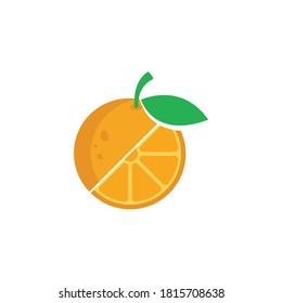 Orange logo design Vector icon illustration design