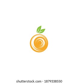 Orange logo design Vector icon illustration design