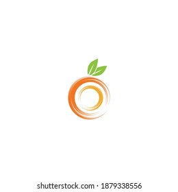 Orange logo design Vector icon illustration design