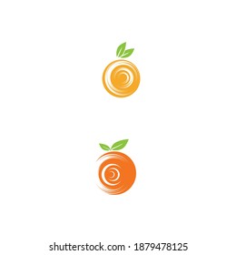 Orange logo design Vector icon illustration design