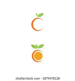 Orange logo design Vector icon illustration design
