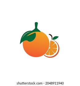 Orange logo design Vector icon illustration design