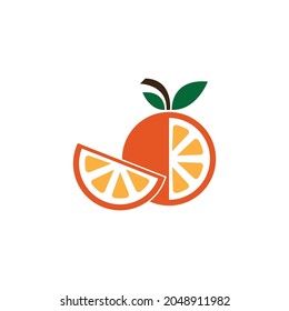 Orange logo design Vector icon illustration design