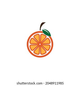 Orange logo design Vector icon illustration design