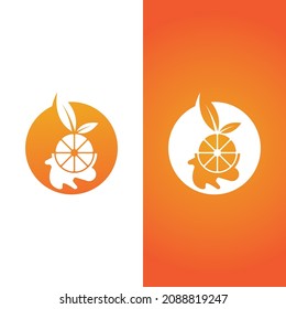 Diseño de logotipo naranja Diseño de icono Vector