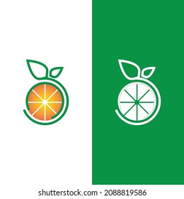 Diseño de logotipo naranja Diseño de icono Vector