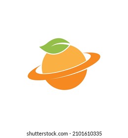 Orange logo design Vector icon illustration design