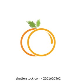 Diseño de logotipo naranja Diseño de icono Vector