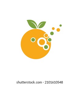Orange logo design Vector icon illustration design