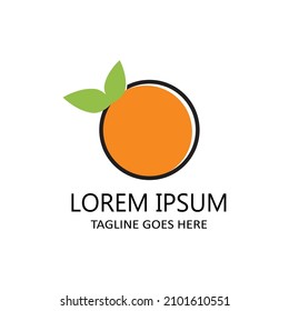 Orange logo design Vector icon illustration design