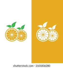 Diseño de logotipo naranja Diseño de icono Vector
